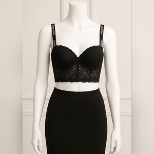 Bebe Lace Bustier Bra 36 D NEW
